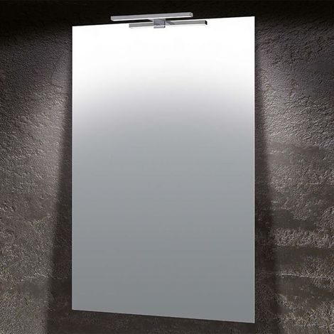 Drahtspiegel mit LED-Lampe 60X100cm