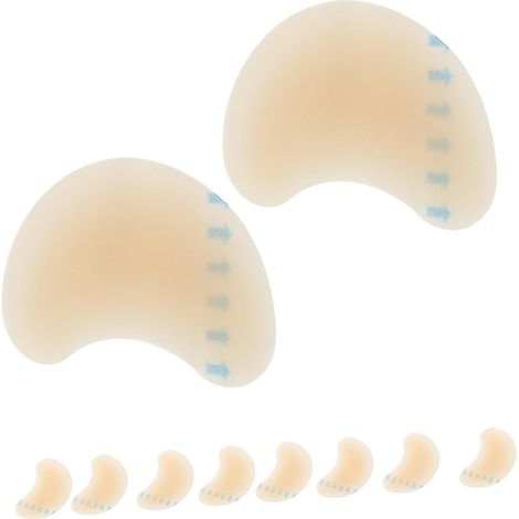 Semelles de gel beiges pour talons, compactes et réduisant la (1/5)