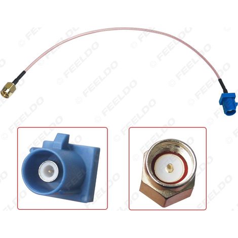 Câble adaptateur d'antenne FAKRA C vers SMA mâle pour voitures.