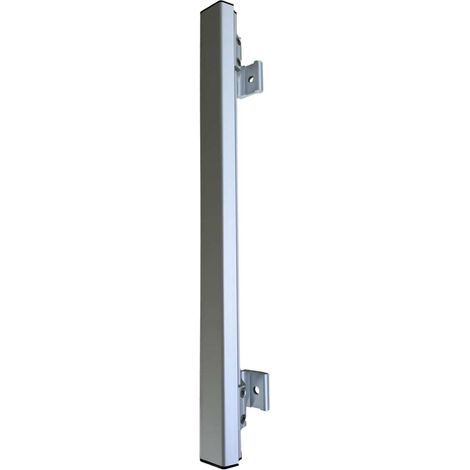 Poignée bâton maréchal- pack complet, Lg 1000mm, Anodisé Argent - Profilé Aluminium pour Aménagement et Isolation - Optimisation Acoustique et Accessibilité - Idéal pour Portes Intérieures et Extérieu