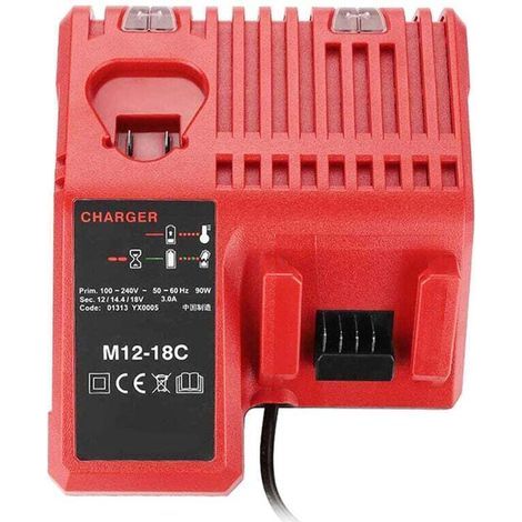 Ladegerät für Milwaukee 12V-18V Lithium-Akkus – Kompatibel mit M12-18C und M18 – US-Stecker – Original-Ersatzteil (1/5)