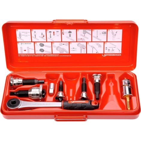 ROTHENBERGER Jeu d'outils d'emboutissage, 12-15-18-22-28mm - 22103 (1/2)