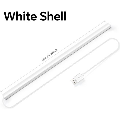 Bande LED tactile dimmable en métal (blanc chaud) de 42 cm, alimentée par USB 5 V. (1/5)