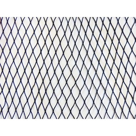 Filet pêche en étang - 10mm - Polyamide 3m x 40m Noir