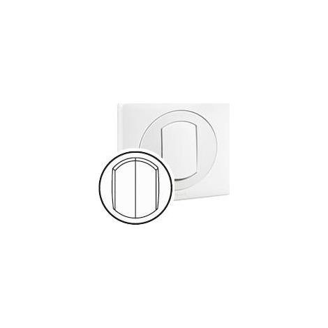 Legrand 067802 Enjoliveur double Céliane IP44 pour référence 067001 ou 067031 - Blanc (1/2)