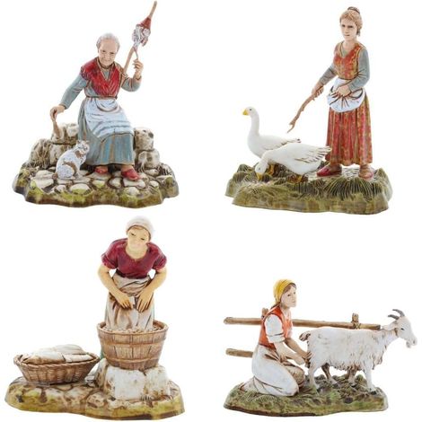 Statuina Mestiere Donne Assortita 10 cm Moranduzzo Landi