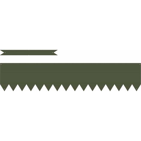 Bordure de Pelouse 50 pcs Vert olive 100 x 0.05 x 20 cm