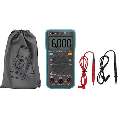 ZT101 6000 Digitalmultimeter Automatischer Bereichswahl Handmultimeter Spannungs- und Strommesser
