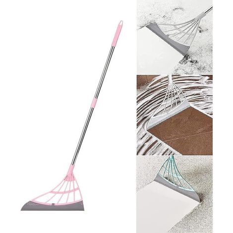 Trade Shop - Scopa Pieghevole 2 In 1 Tergivetro Mop In Silicone Space And Lava Vetries - (1/5)