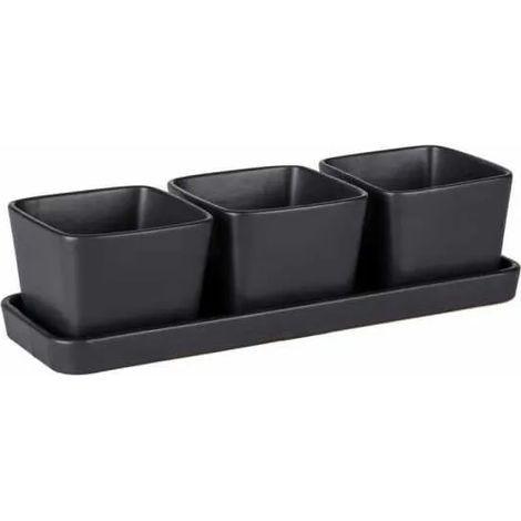 Wenko Set aperitivo moderno negro en cerámica (1/3)