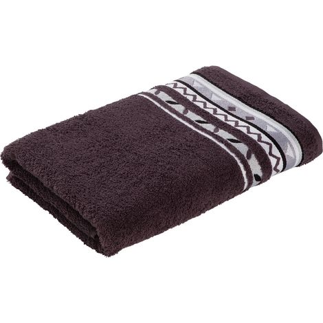 Drap de Douche 100% Coton, Gris Graphite, 67 x 140 cm (1/3)