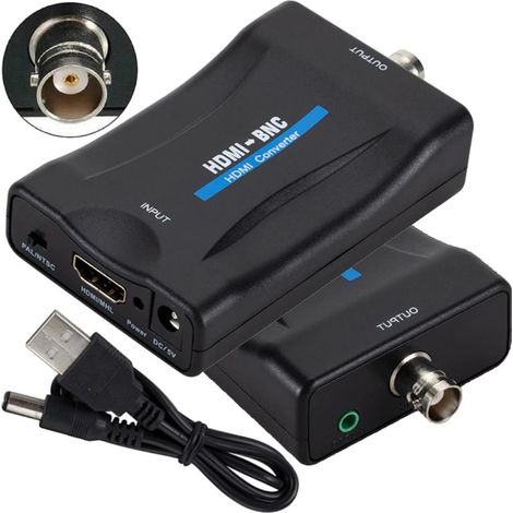 Convertisseur HDMI vers BNC + prise audio 3,5 mm (1/5)