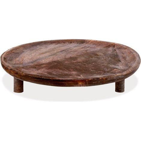 Vilde Runde Schneidbrett aus braunem Holz 30 cm