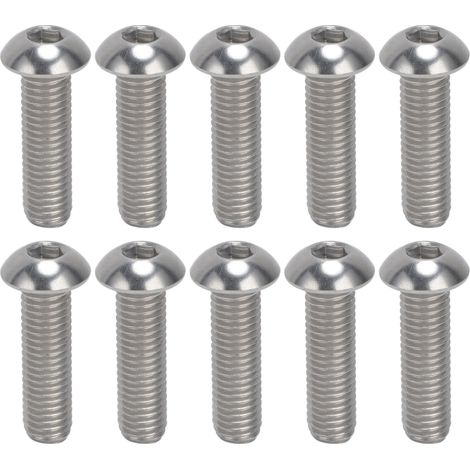 30 Vis Allen BTR tête cylindrique vis inox A2 M10x1.5 pas gros kit lot M10x35 (1/5)