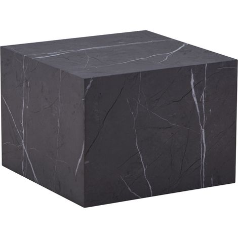 Tavolino basso Cuboid 100 effetto marmo grigio (1/3)