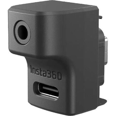 Adaptateur audio Insta360 Ace/Pro avec microphone et port de chargement USB-C Qualité professionnelle (1/5)