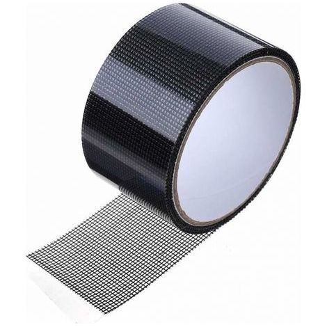 Ruban de réparation de moustiquaire pour moustiquaire 5 x 200 cm, avec imperméabilité et perméabilité, forte adhérence, en fibre de verre (1/5)