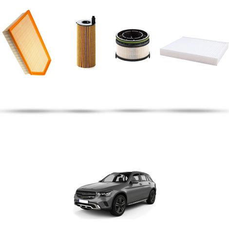 Kit tagliando 4 filtri compatibile con Mercedes Classe GLC (X253,C253) 300d 180kw dal 2019 (1/5)
