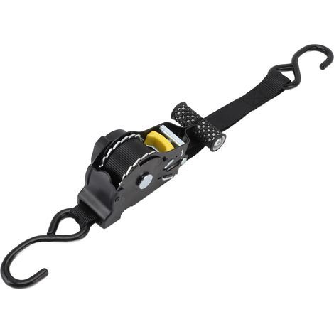 Sangle à cliquet rétractable, 9,8 pieds, 1499lb, résistance à la rupture, arrimage auto-rétractable pour camion, remorque, ATV, SxS. (1/5)