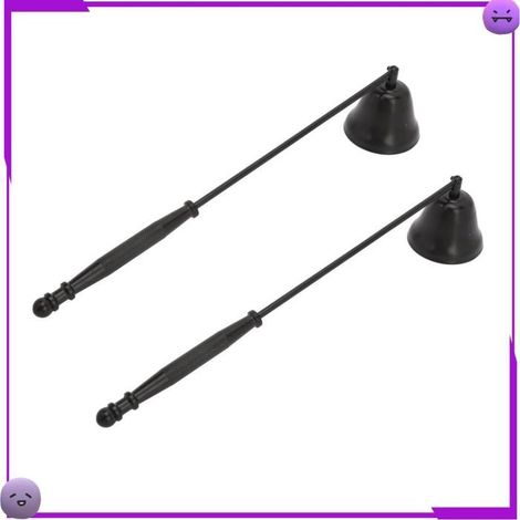 AUCUNE bouchon de bougie Extincteur de Bougie Noir 2 Pièces, Extincteur de Bougie à Long Manche avec Poignée hygiene anti-cerumen (1/5)