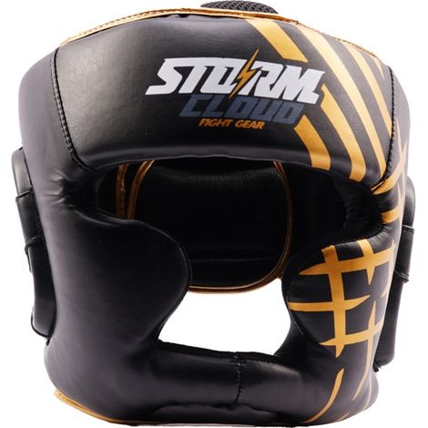 Casque de boxe StormCloud Lynx Noir/Or L/XL (1/5)