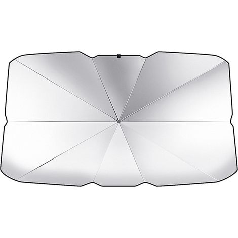 Pare-soleil de pare-brise amélioré, parapluie pliable, prévention des rayons UV, pare-soleil réfléchissant pour blocs de fenêtre avant de voiture, convient à la plupart des camionnettes et SUV (1/5)