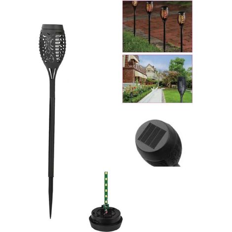 SOLAR-LED-FLAMMENLAMPE FÜR DEN AUßENBEREICH, GARTENSTECKER