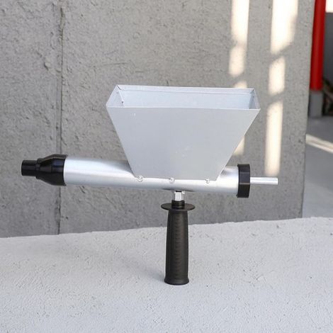 Pistolet à coulis de ciment électrique à boîtier métallique, tige d’agitation métallique, pistolet de jointoiement pour fenêtres portes, livré avec plusieurs buses (1/4)