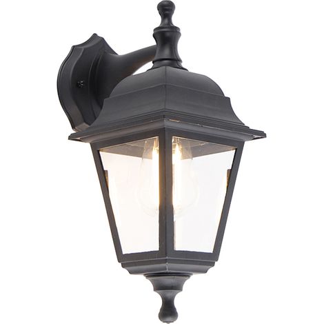 Classic Outdoor Wall Light Black IP44 - Capital