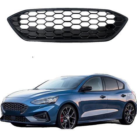 Grille avant supérieure, compatible avec Ford Focus ST et ST LINE MK4, remplacement direct, 98 x 26 x 11 CM, plastique ABS, design en nid d'abeille (1/5)