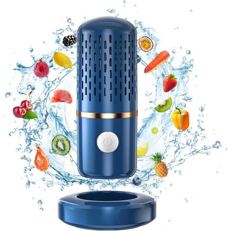 Nettoyeur de fruits et légumes, purificateur d'air sans fil USB, équipement de nettoyage de fruits et légumes (1/5)