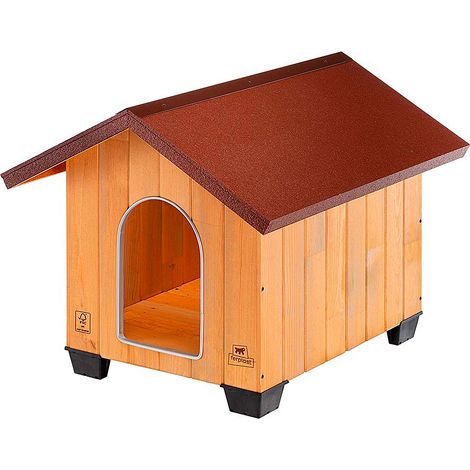 Ferplast DOMUS Cuccia per cani in legno FSC - 6 misure. Variante MEDIUM - Misure: 70 x 82 x h 67 cm -