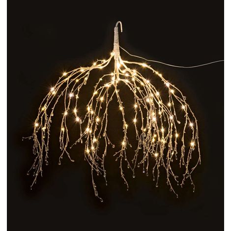 Cupido&Co. Lampadario Natale Bianco con Gemme D 900 Mm 112 Led