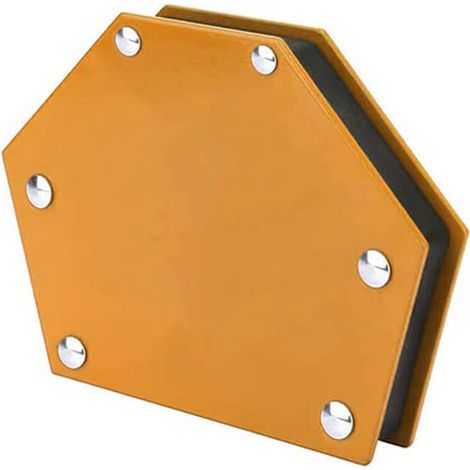 Posizionatore per saldatura multi angolo in acciaio mis. 144x110x25 mm - Supporto magnetico saldatura con 34 Kg di forza trazione