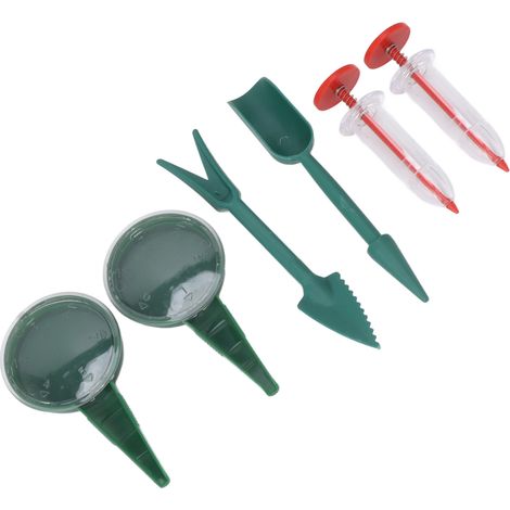 Ensemble de 6 mini distributeurs de graines portables pour carottes, laitues, gazon et épinards. (1/5)