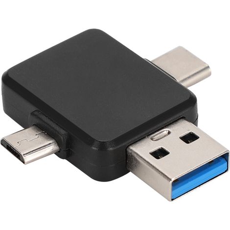 Micro-USB-3.0- und Typ-C-OTG-Adapter, reversibles Design, Typ-C-Adapter, universelle Anwendbarkeit, Plug-and-Play, unterstützt OTG-Datenübertragung für mobile Geräte.