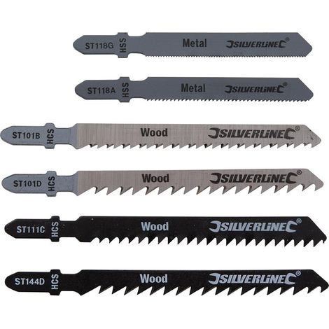 Lame per seghetto alternativo a raccordo universale Silverline 30 pezzi