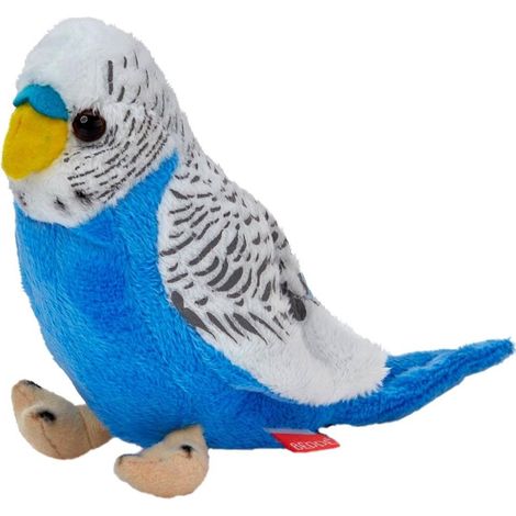 Blau-weißer Wellensittich, 13 cm