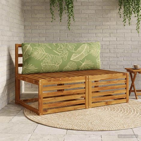 vidaXL 1-Piece Back Cushion PUTTEN 100% Polyester Leaf Design (1/5)