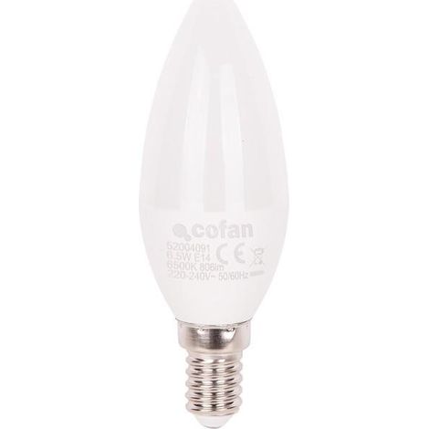 BOMBILLA LED VELA 6.5W E14 810 LM 6500K (1/5)