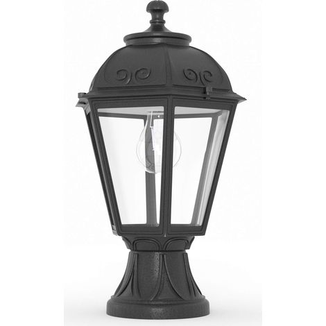 Farol De Pie FUMAGALLI "MIKROLOT/SABA" - E27 - IP55 - Negro