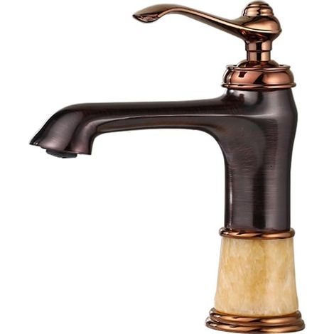 Robinet De Salle De Bain Mitigeur De Lavabo Style Retro Antique Monocommande Laiton Robinet De Lavabo Eau Chaude Et Froide Disponible, Robinetterie Lavabo (1/5)
