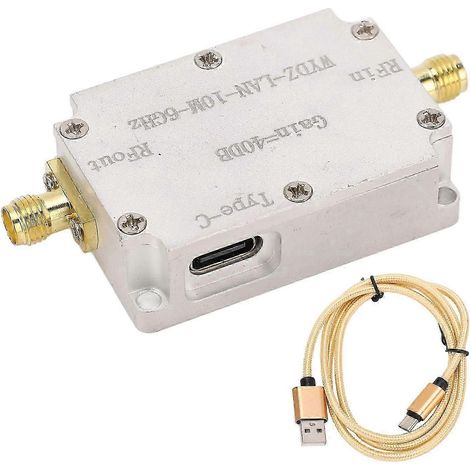 Amplificateur à faible bruit, gain de 40 dB, transmission précise de 10 MHz à 6 GHz, préamplificateur de puissance RF compatible avec la radio FM, qualité exceptionnelle. WHBYV (1/4)