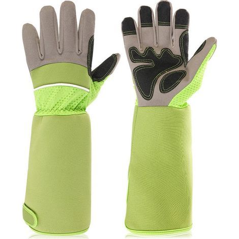 Lot de gants de jardinage longs, protection épines et coupures, antidérapants, confortables pour travaux extérieurs (1/5)