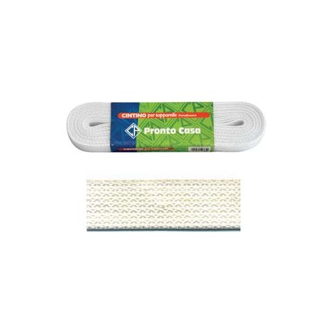 CINTINO NYLON BIANCO PER AVVOLGIBILI IN MATASSINE- - mt.5,5x mm.22h. in matassina gr.23 per metro - 12 matassa