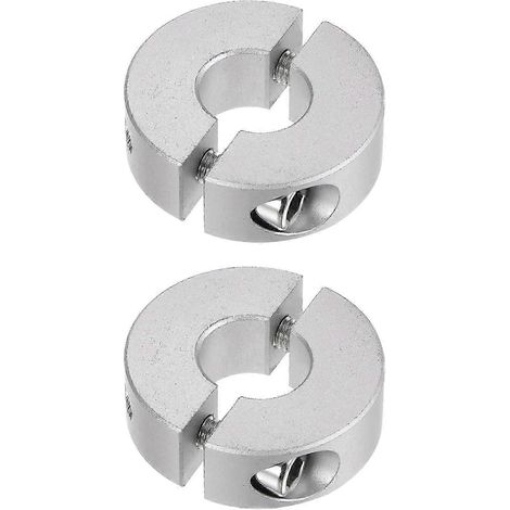 2 Stück Doppelschlitz-Stoppwellen-Einstellringstopfen für 14 mm Wellenkragen-Klemmschraube, 35 mm Durchmesser, 12 mm Breite, Stopperposition hält Zahnriemenscheibe M (1/5)