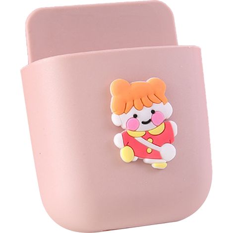Boîte de Rangement Murale Mignonne pour Téléphone - Déco Maison à Motif Fille Rose (1/2)