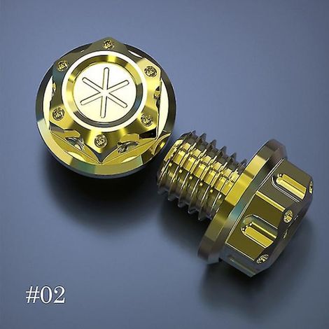 Lot de 10 bouchons de vis miroir M10x1.25 en or, boulons de couvercle CNC pour moto, capuchons de fixation de rétroviseur, filetage précis, accessoires de remplacement. (1/5)