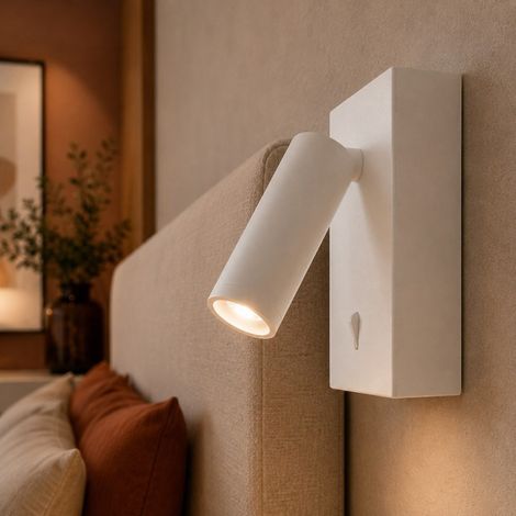 Applique liseuse led avec interrupteur blanc mat Asiap (1/3)