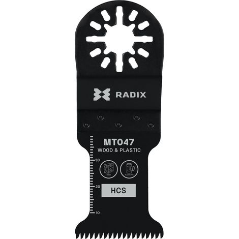 Lame multitool - Radix - HCS - 40 x 34 mm - 14 dents (1,8 mm) meulées (1/3)